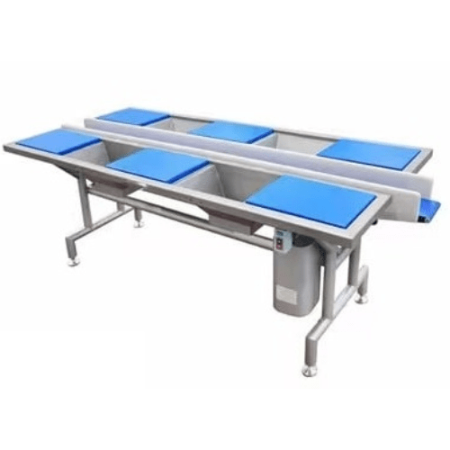 Інспекційний стіл STvega Inspection Table 6WP з конвеєрною стрічкою (салатна лінія)